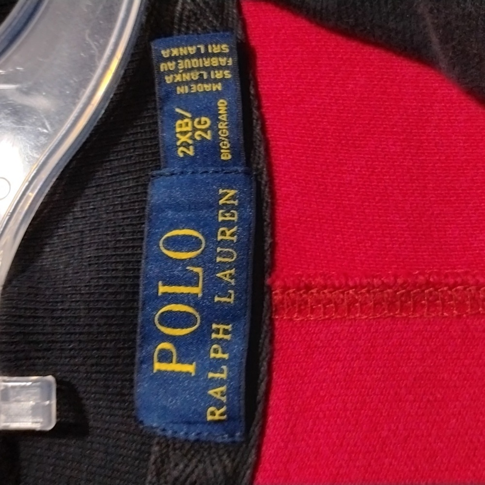 SALE! Ralph Lauren Polo P Wing Vintage Polo Shirt Sz.2X Has A Flaw (BX25) - Picture 5 of 12